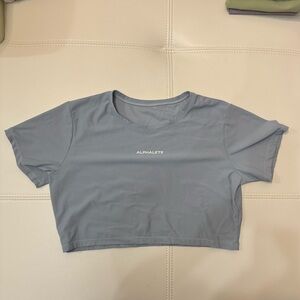 Alphalete Crop Top - Dusty Blue -S